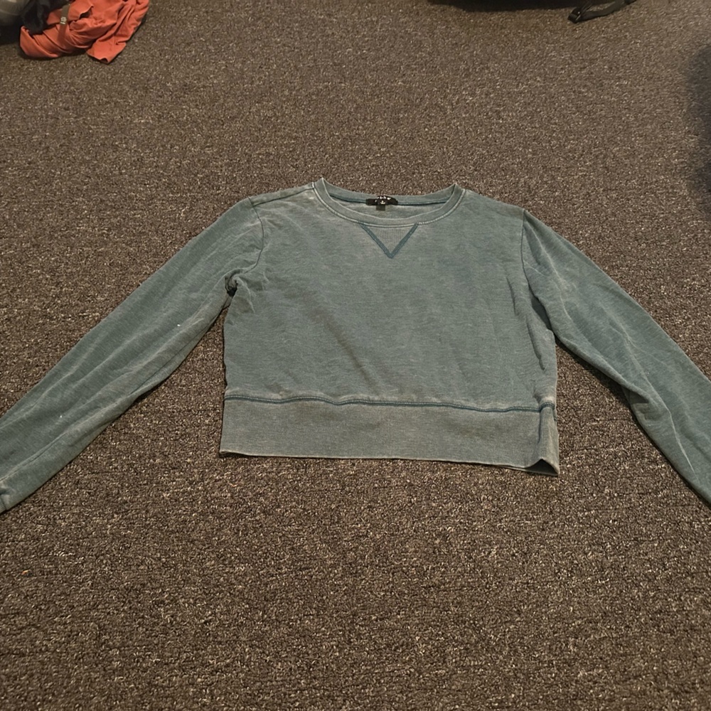 Women's Blue Long Sleeve Top
